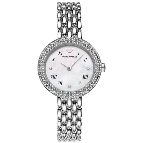 best women’s watches with modern styling -Emporio Armani Rosa Analog Watch for Women AR11354