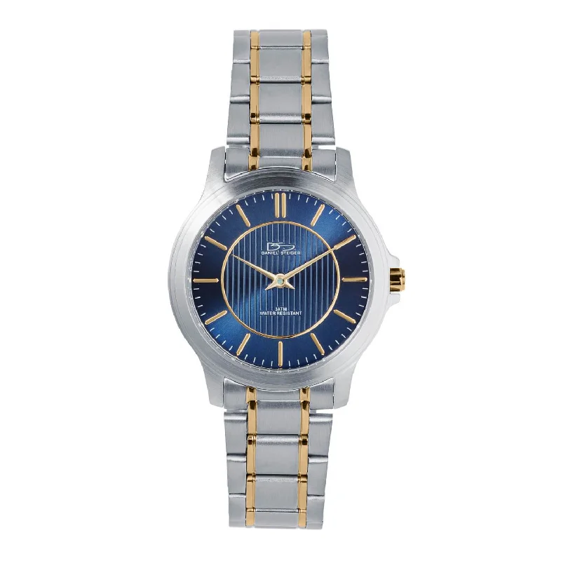 solar-powered wristwatches for women with sleek design -Glide Super Slim Blue Ladies Watch