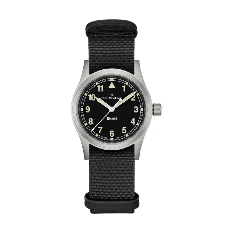 stylish women’s watches with modern aesthetics -Khaki Field Quartz Black Dial, 33mm