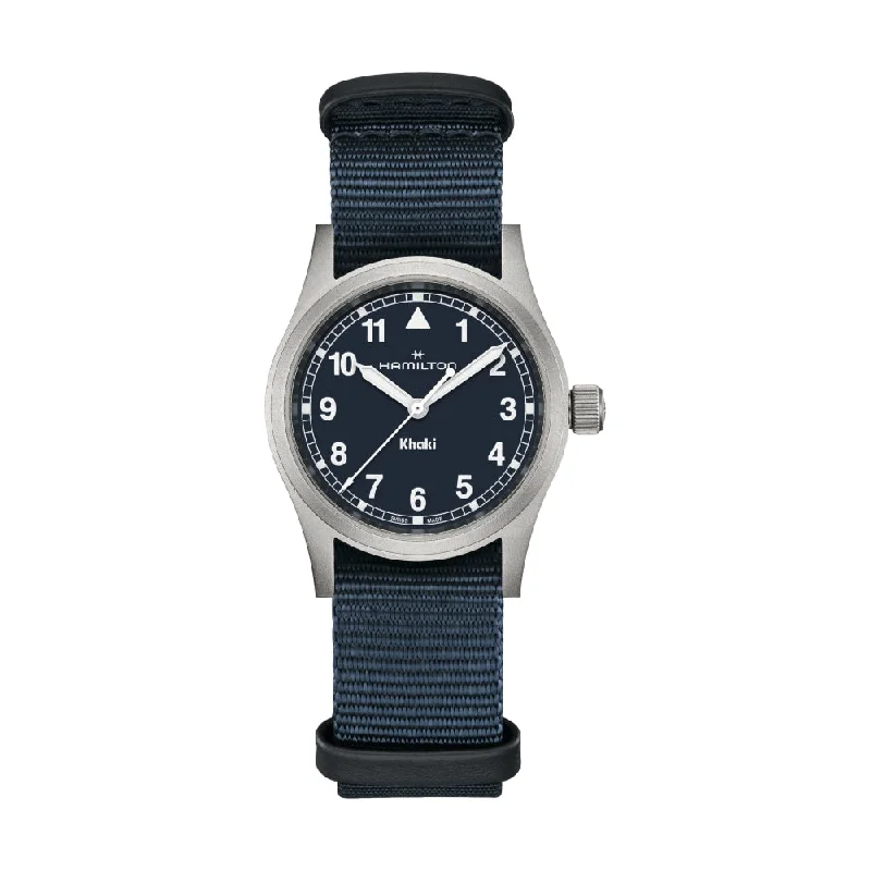 mens watches for everyday use -Khaki Field Quartz Blue Dial, 33mm