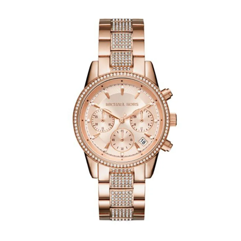 best eco-friendly watches for men -Michael Kors Ritz Chronograph Watch for Women MK6485