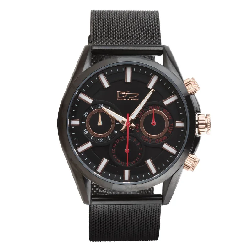 best fitness watches with sleep tracking -Milanese Sport Black Watch