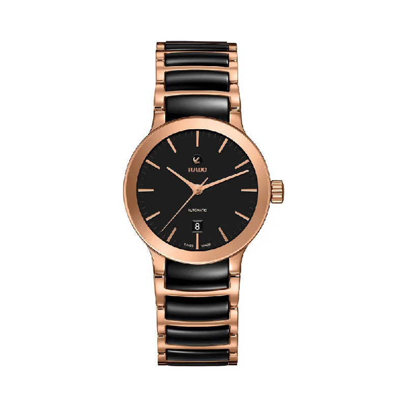 solar-powered watches for women with digital display -Rado Centrix Automatic R30183172 Women Watch