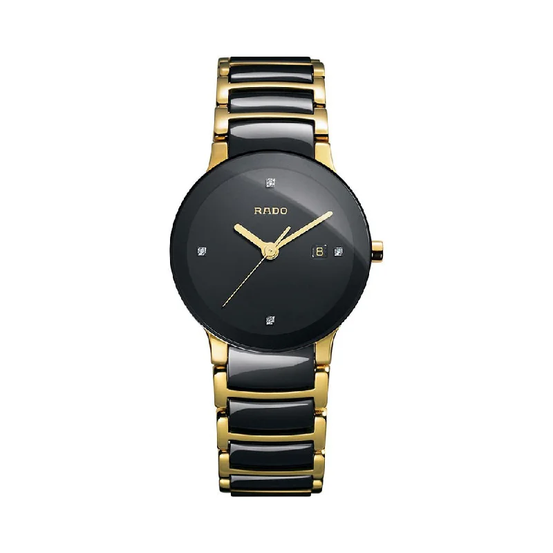 digital watches for women with touch interface -Rado Centrix Diamonds R30930712 Women Watch