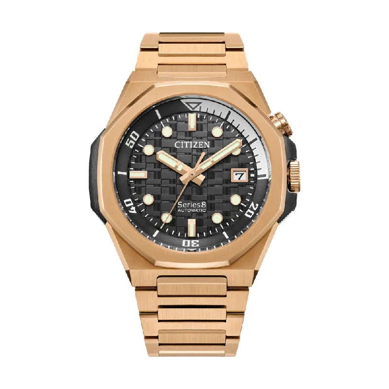 high-quality mens sport watches with digital functions -Series8 890 Automatic Black Gold PVD