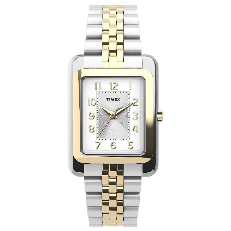 high-end watches for men with brushed finish -Addison 3-Hand 25mm Stainless Steel Band