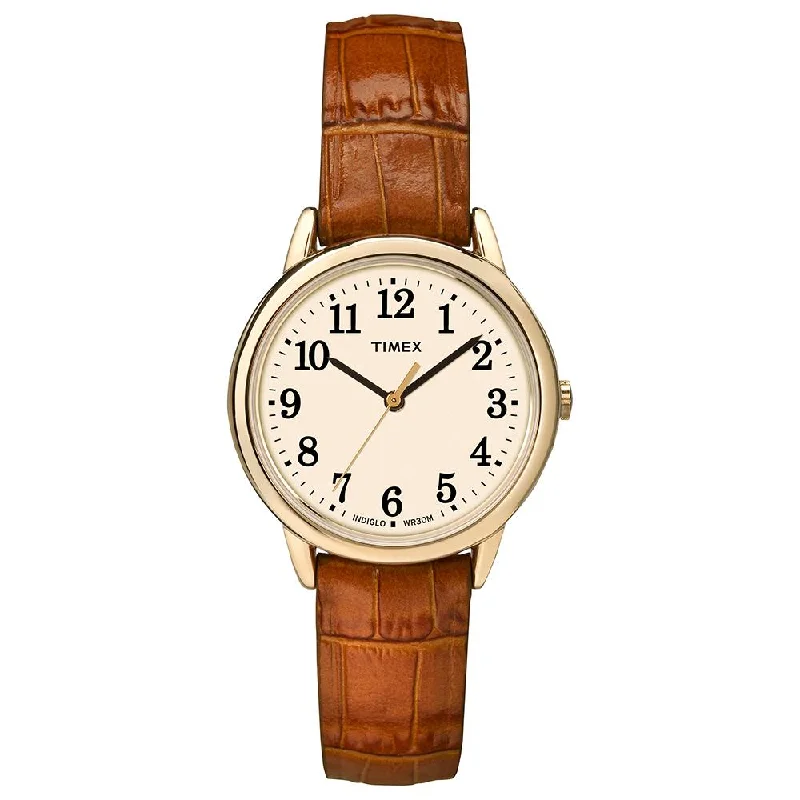 best women’s watches for night wear -Easy Reader 3-Hand 30mm Leather Band