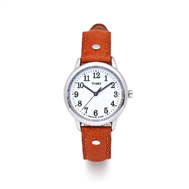 watches for women with a vintage design -EASY READER 3-Hand 30mm Leather Band