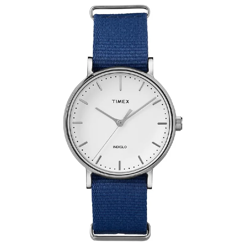 high-end watches for men with brushed finish -Fairfield 3-Hand 37mm Fabric Band