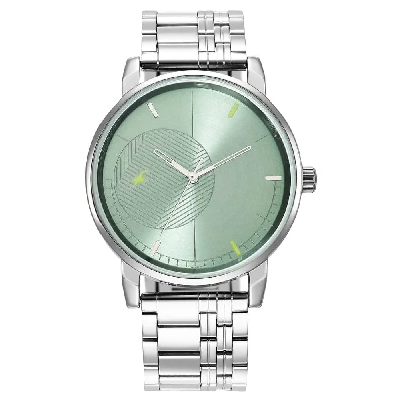 elegant leather watches for men -Stunners 3.0 Green Dial