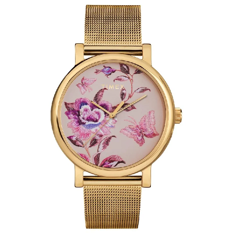 best women’s watches for night wear -Full Bloom 3-Hand 38mm Mesh Band