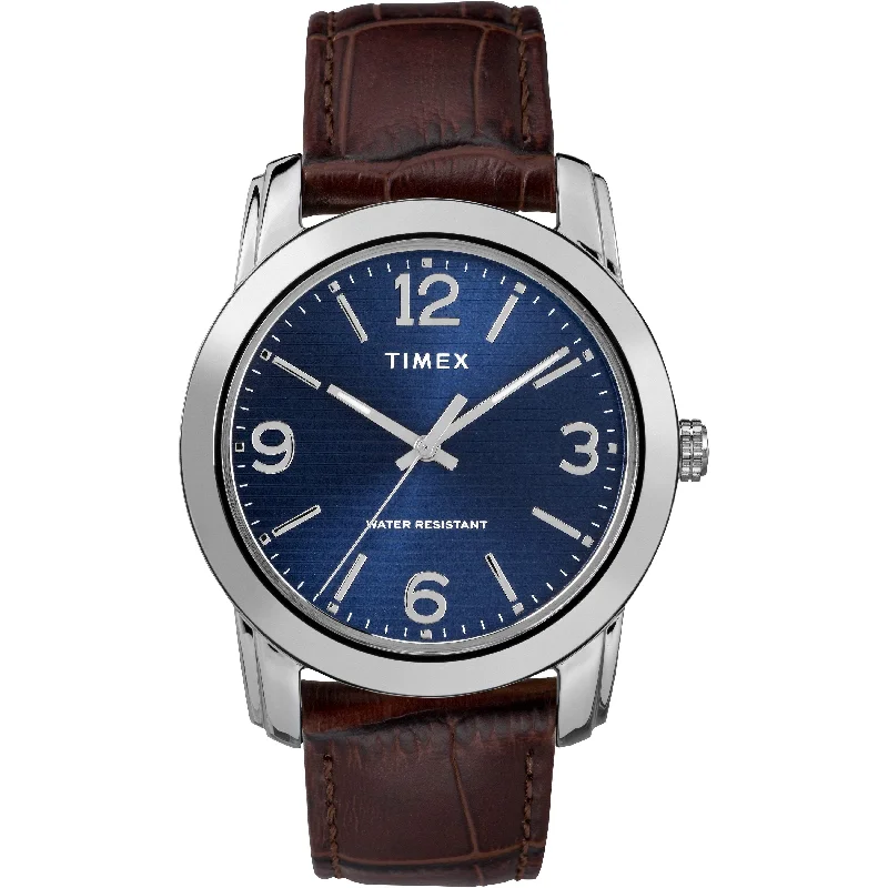 watches for women with interchangeable straps -Men's Core 3-Hand 39mm Leather Band