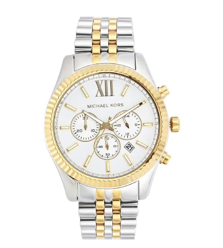 womens watches with oversized faces -Michael Kors MICHAEL Michael Kors MK8344I Lexington Chronograph Watch for Men