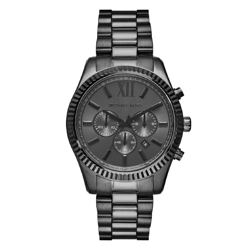 digital wristwatches for women with touch screen -Michael Kors MK9154 Lexington Chronograph Watch for Men