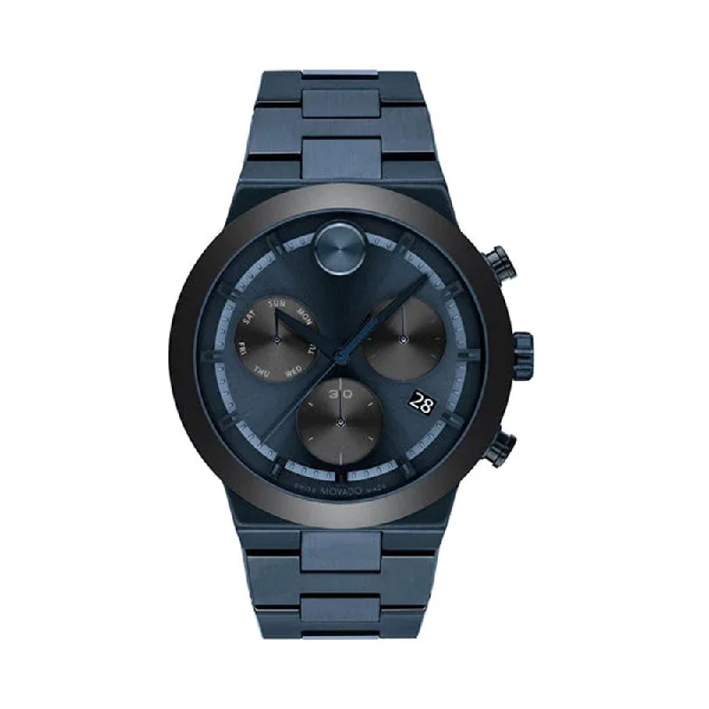 mens watches with luminous dials for night visibility -Movado 3600859 Bold Chronograph Watch For Men