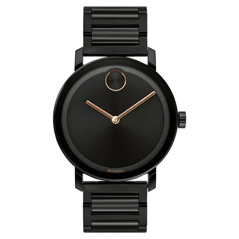 men’s watches for casual and formal wear -Movado Bold Evolution Black Dial Men 40mm