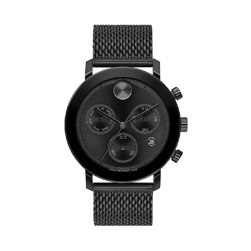 smartwatch with built-in gps for outdoor adventures -Movado Bold Evolution Men's Watch 3600810