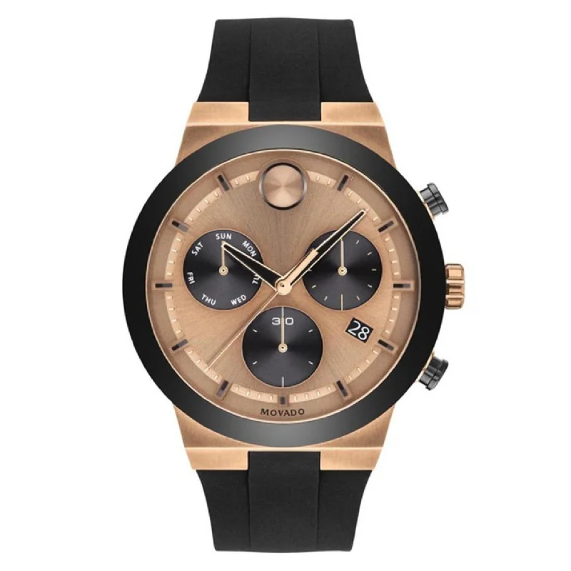 best mens watches for formal occasions -Movado Bold Fusion Rose Gold Dial Men 44.5mm