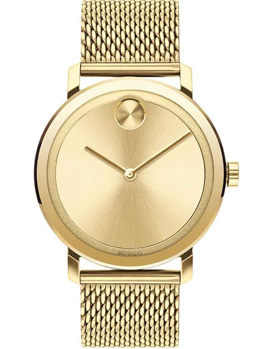 elegant silver watches for women with thin band -MOVADO Men Bold - 3600560