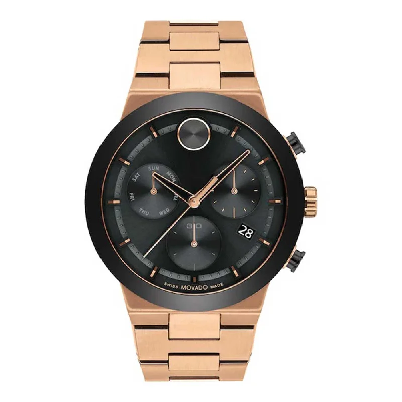 best luxury watches for women with leather straps -MOVADO Men Bold - 3600898