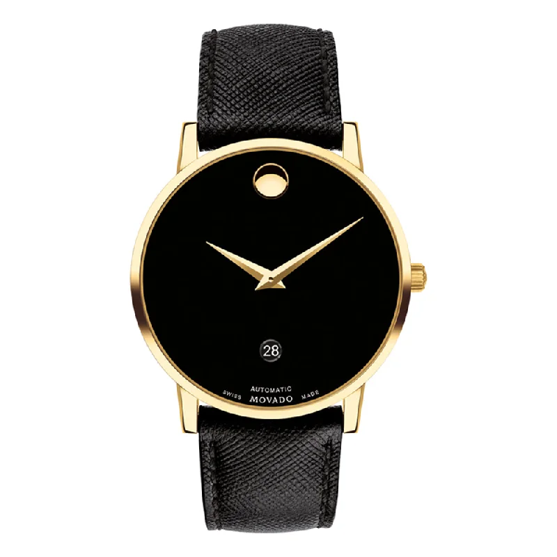 men’s luxury wristwatches with sapphire glass -MOVADO Men MUSEUM - 607566