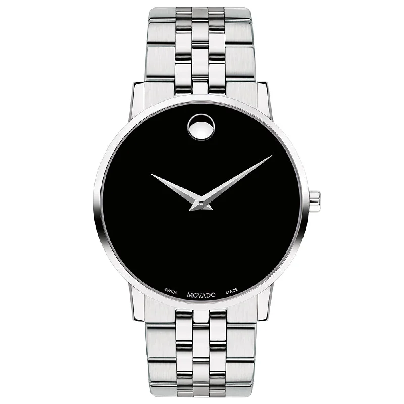 sport wristwatches for women with digital display -MOVADO Men Museum Classic - 607199