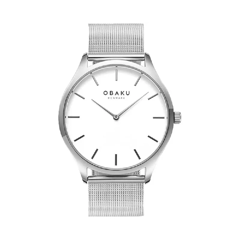 mens wristwatches with eco-friendly materials -OBAKU V260GXCIMC Tang Steel Analog Watch For Men