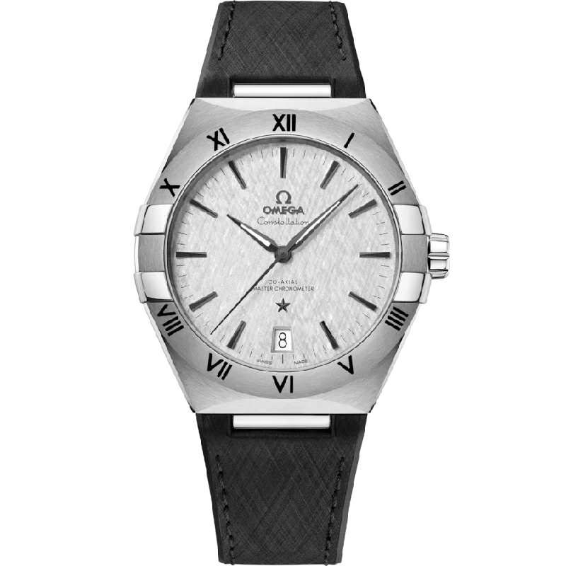 women’s watches with adjustable leather straps -Omega Constellation Co‑Axial Master Chronometergrey Dial Men 41MM