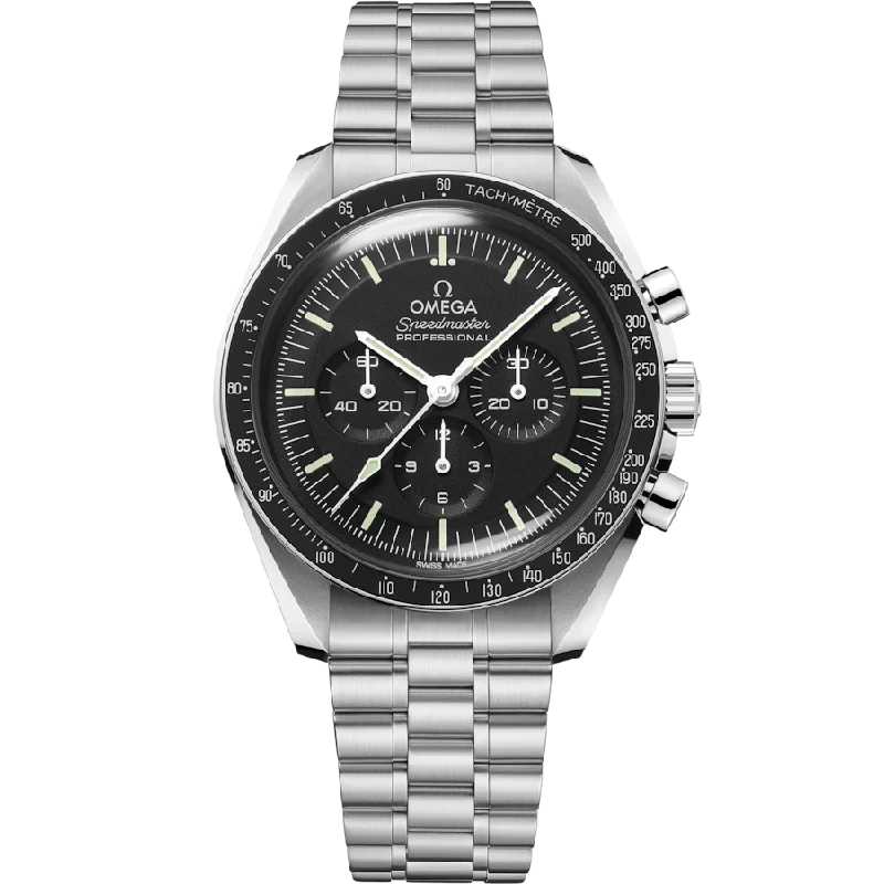 best watches for outdoor enthusiasts -Omega Speedmaster Moonwatch Professional Co‑Axial Master Chronometer Chronograph Black Dial Men 42MM