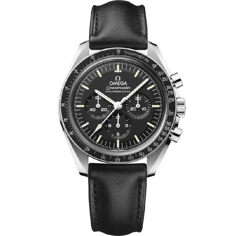 women’s wristwatches with modern metal bands -Omega Speedmaster Moonwatch Professional Co‑Axial Master Chronometerblack Dial Men 42MM