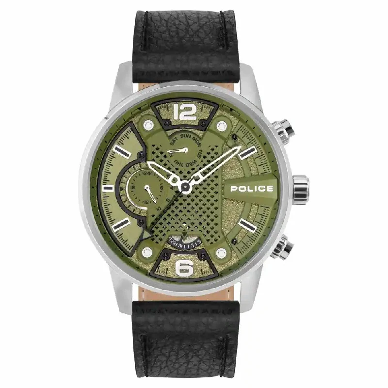 mens watches with classic analog display -POLICE Men Pioneer - PLPEWJF2203305