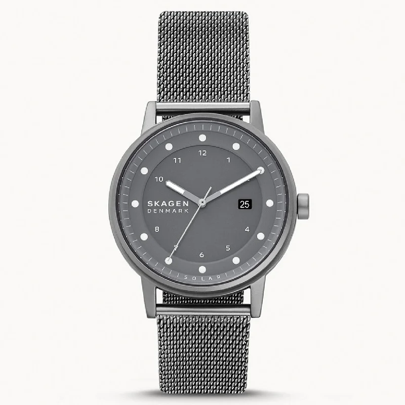 mens wristwatches with extra features -Skagen Henriksen Grey Dial Men 40mm