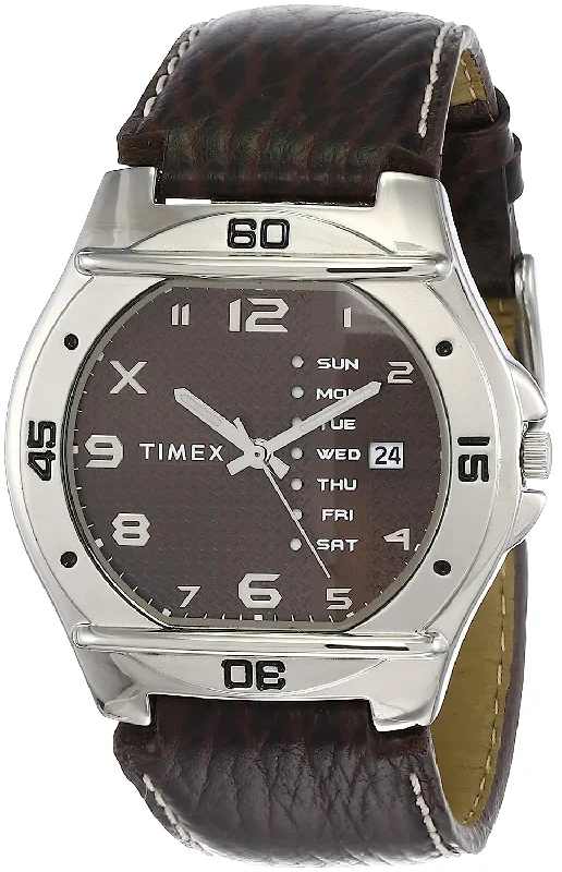 mens watches for travel with multiple time zones -Fashion Men's Quartz Analog Brown Dial