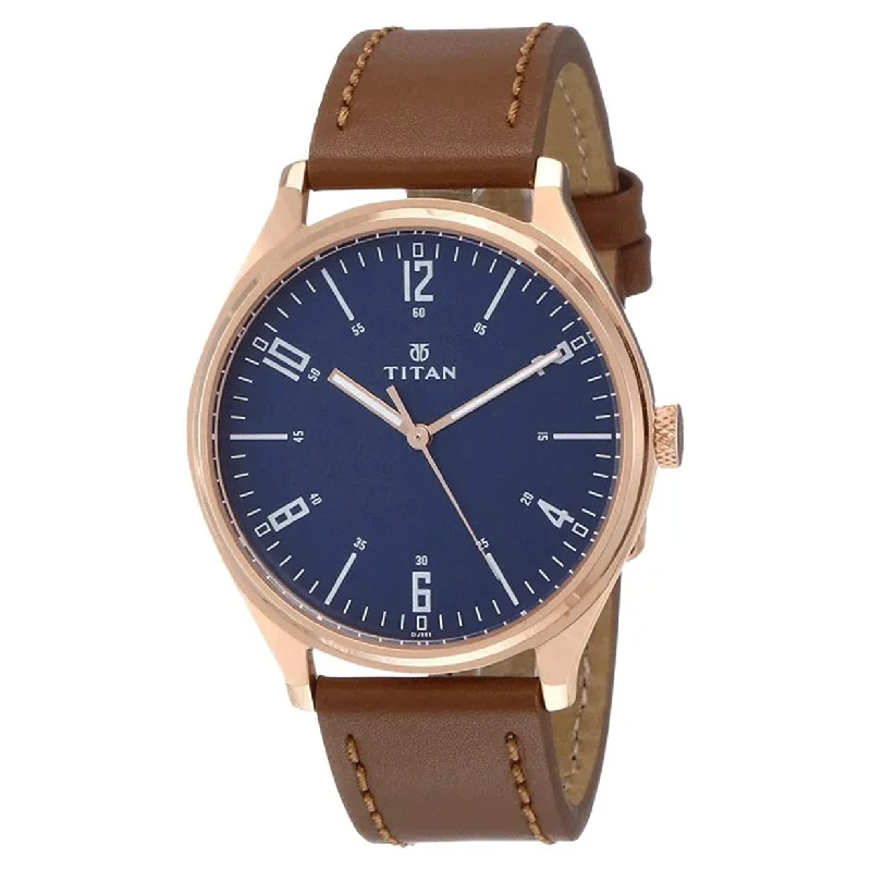 affordable leather watches for men -Neo Iv Blue Dial